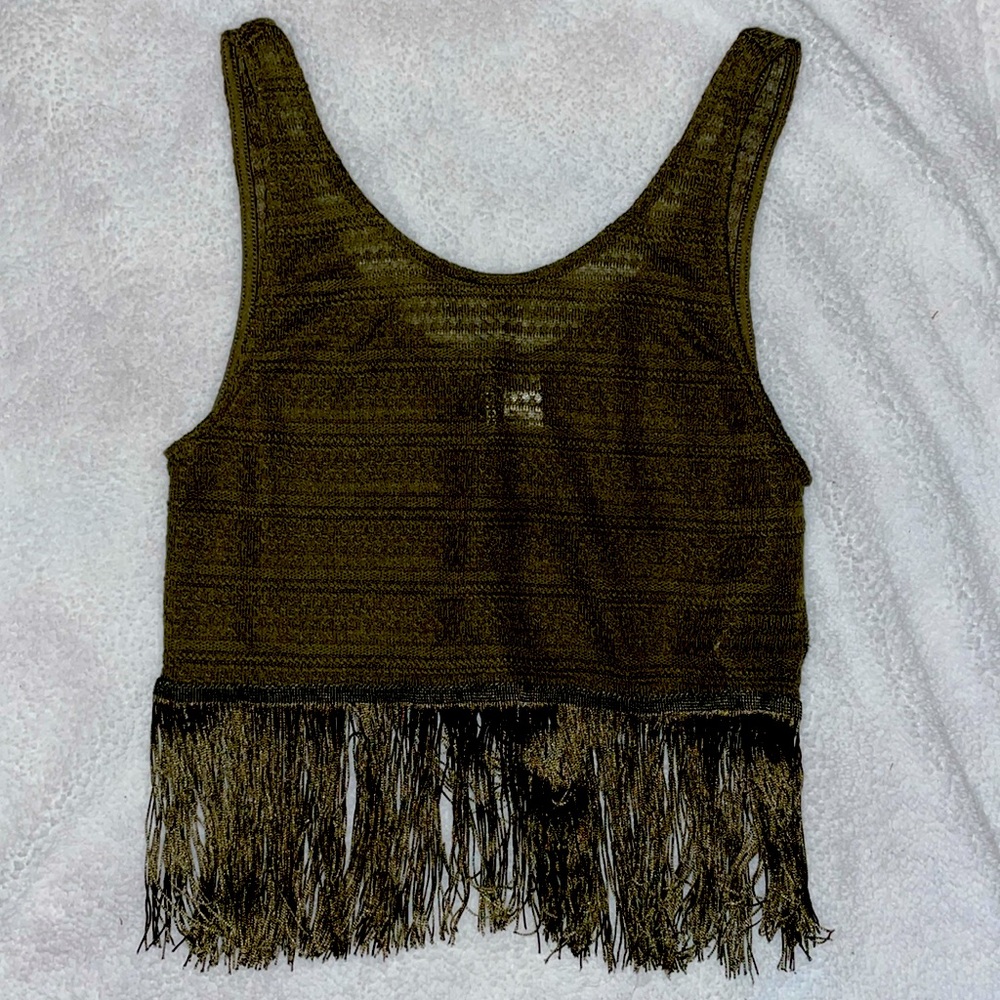 H&M Fringe Tank XS